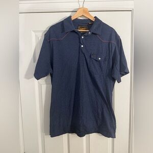 Howler Bros Navy Short-Sleeve Polo Shirt